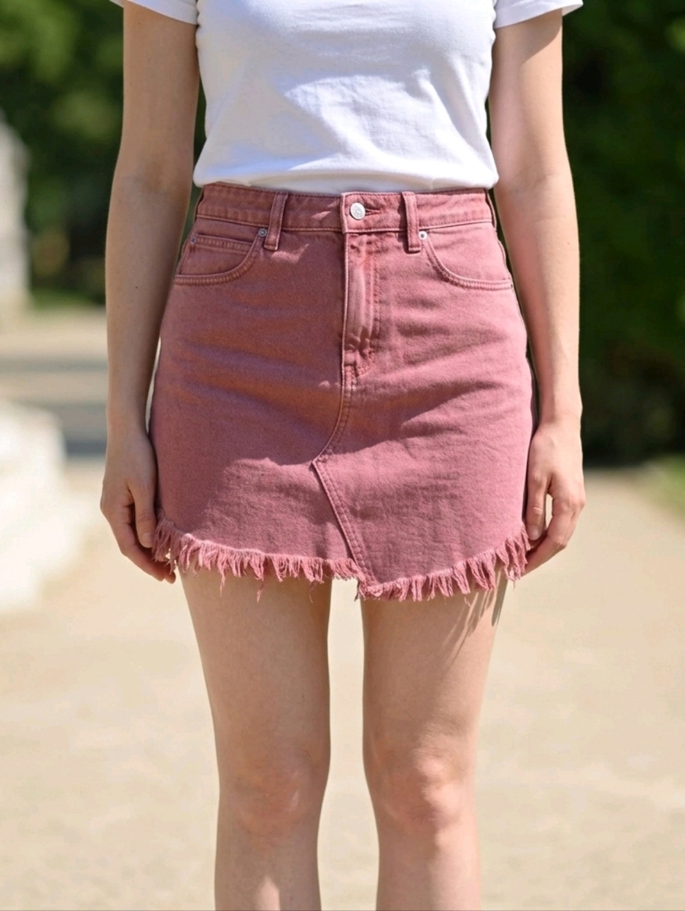 We The Free Asymmetrical Mauve Skirt